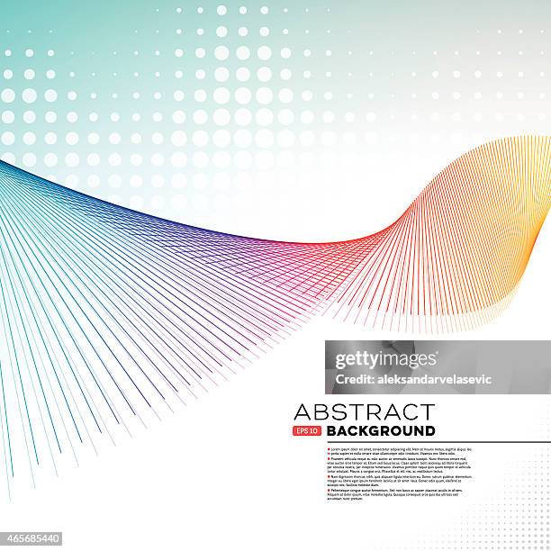 abstract graphic wave background - rainbow mesh background stock illustrations
