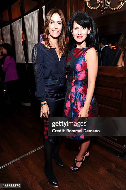 Crisina Cuomo and Hilaria Baldwin attend the Beach magazine celebration with cover star Hilaria Baldwin at Bobby Van's Grill on January 28, 2014 in...