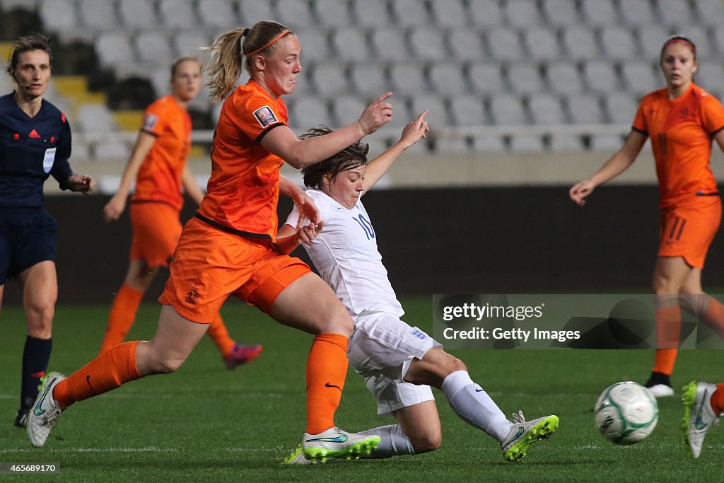 Netherland v England -Cyprus Cup