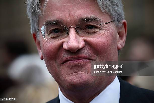 Conservative Member of Parliament, Andrew Mitchell, attends a photocall with other MPs and campaigners from Non Governmental Organisations following...