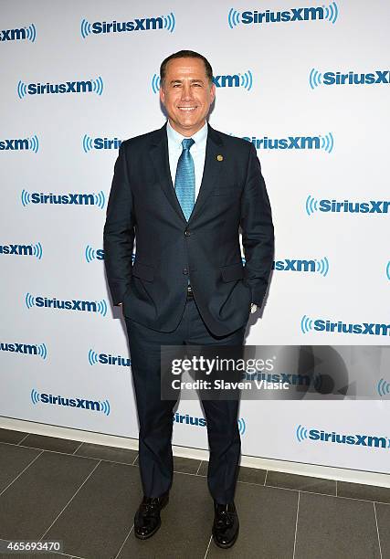 Philip Levine, Mayor of Miami Beach, FL visits SiriusXM Studios on March 9, 2015 in New York City.