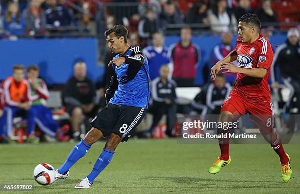 Chris Wondolowski of San Jose Earthquakes at Toyota Stadium on March 7, 2015 in Frisco, Texas.