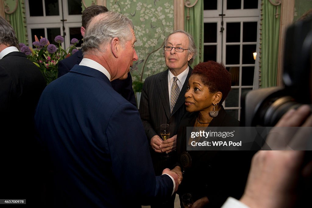 The Prince Of Wales And Duchess Of Cornwall Attend Reception At Winfield House Ahead Of Visit To The USA