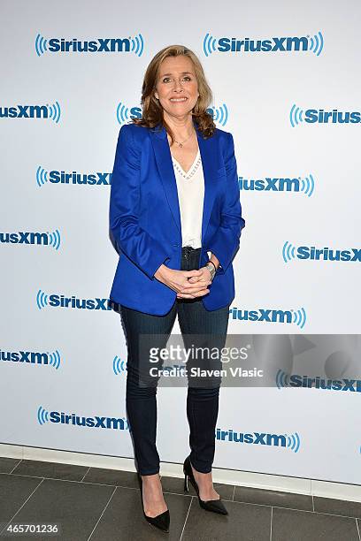 Journalist/TV personality Meredith Vieira visits SiriusXM Studios on March 9, 2015 in New York City.