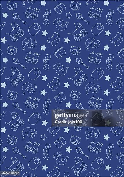 ilustraciones, imágenes clip art, dibujos animados e iconos de stock de linda bebé iconos de repetición - osito de peluche