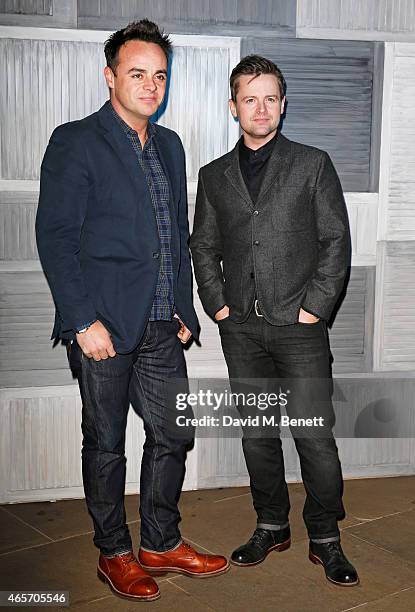 Anthony McPartlin and Declan Donnelly arrives at a party hosted by Instagram's Kevin Systrom and Jamie Oliver. This is their second annual private...