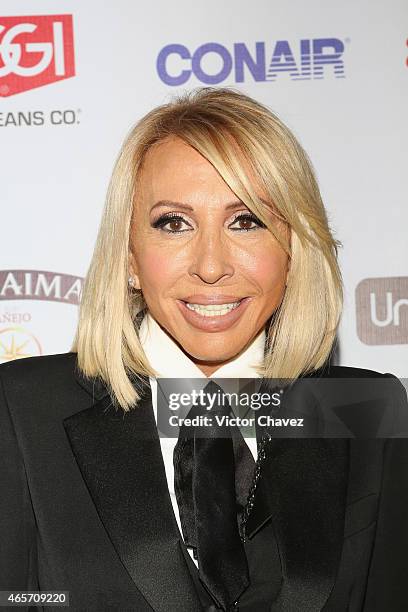 Laura Bozzo arrives at Premios TV y Novelas 2015 at Televisa San Angel on March 9, 2015 in Mexico City, Mexico.