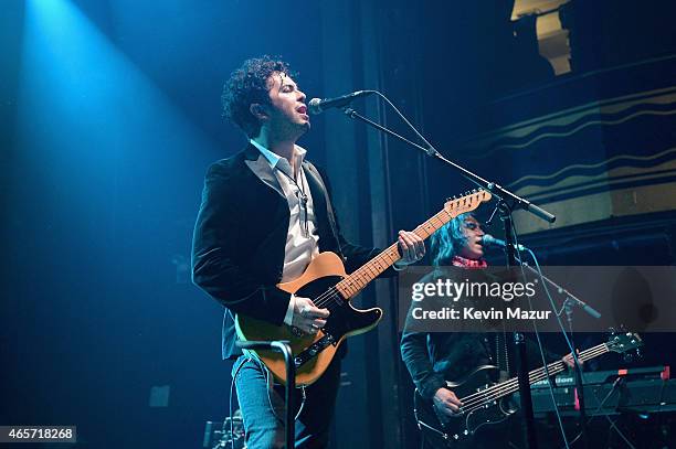 The Last Bandoleros perform on stage during Cherrytree Records' 10th Anniversary Celebration at Webster Hall on March 9, 2015 in New York City.