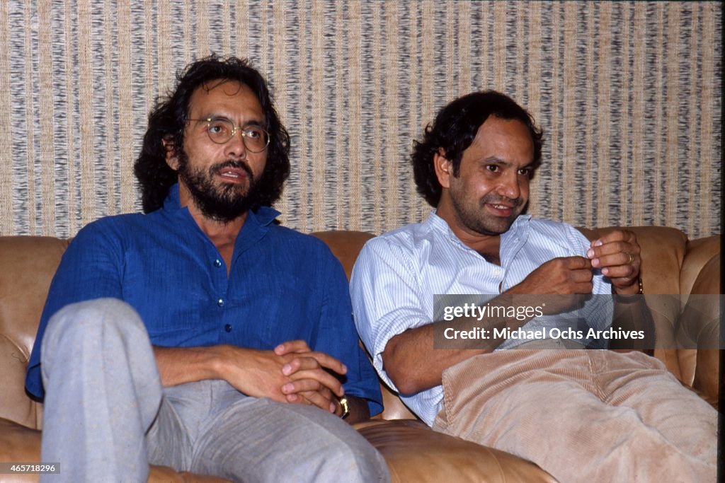 Cheech Mar Comedians Tommy Chong and Cheech Marin during an interview to promote ...