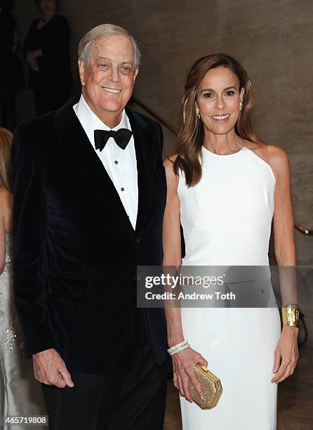 David H. Koch and Julia Flesher Koch attends the School of American Ballet 2015 Winter Ball at David H. Koch Theater at Lincoln Center on March 9,...