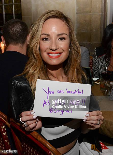 Personality Catt Sadler attends Sarah Boyd x Capwell+Co Collaboration Launch Dinner at Chateau Marmont on January 28, 2014 in Los Angeles, California.