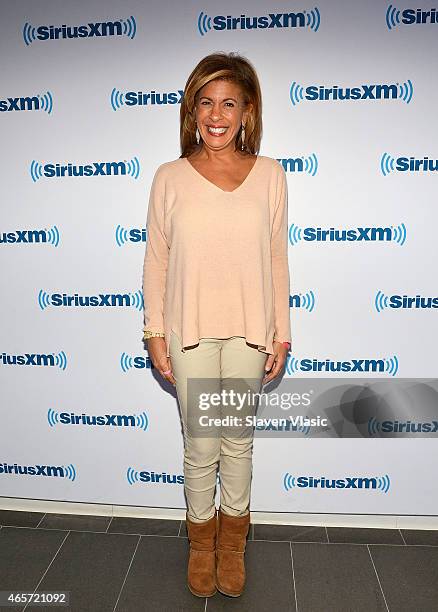 Personality/radio host Hoda Kotb visits SiriusXM Studios on March 9, 2015 in New York City.