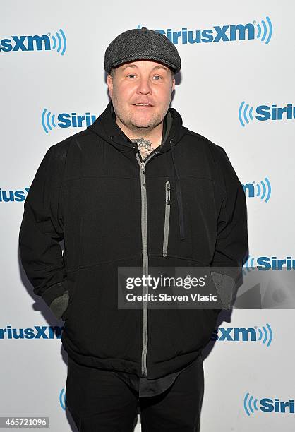 Musician and boxing promoter Ken Casey visits SiriusXM Studios on March 9, 2015 in New York City.