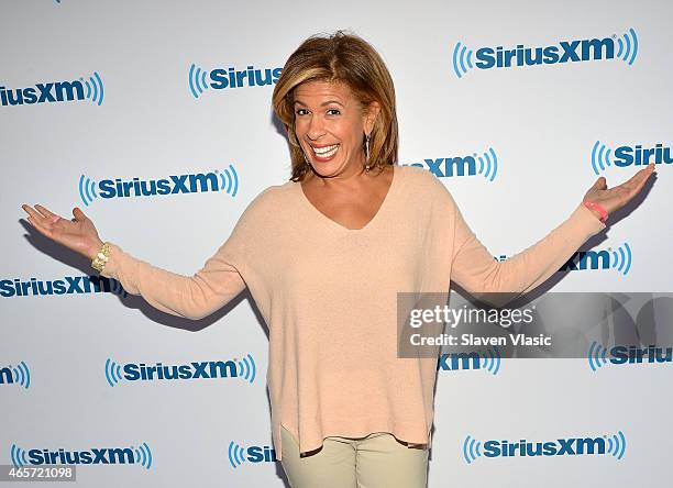 Personality/radio host Hoda Kotb visits SiriusXM Studios on March 9, 2015 in New York City.