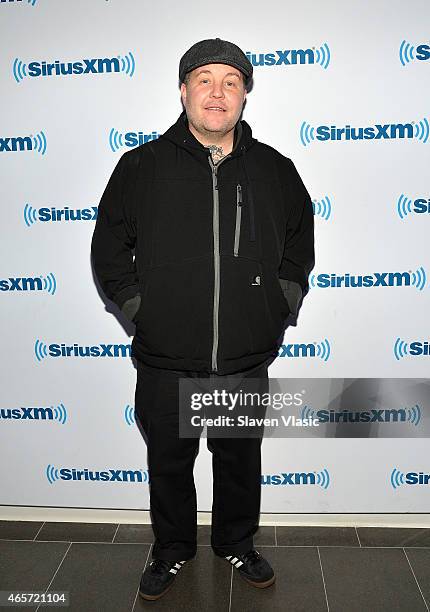 Musician and boxing promoter Ken Casey visits SiriusXM Studios on March 9, 2015 in New York City.