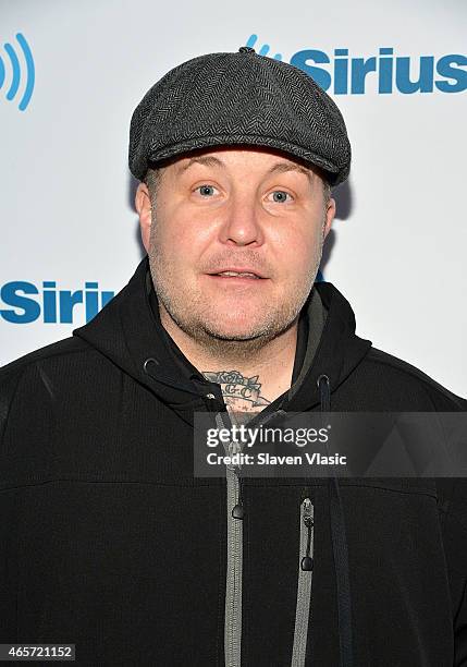 Musician and boxing promoter Ken Casey visits SiriusXM Studios on March 9, 2015 in New York City.