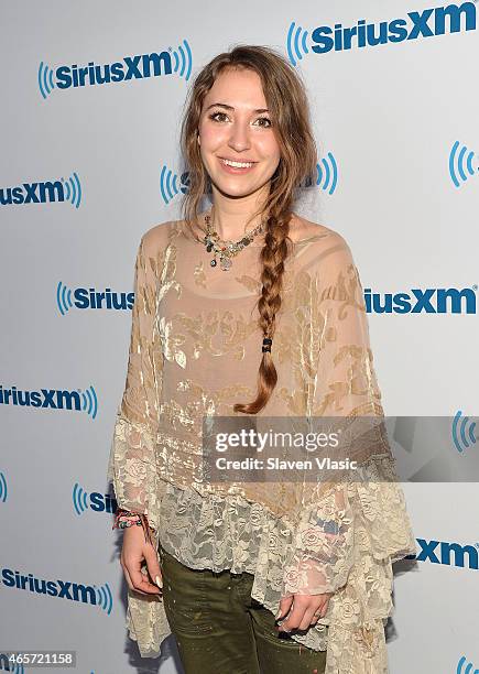 Singer Lauren Daigle visits SiriusXM Studios on March 9, 2015 in New York City.