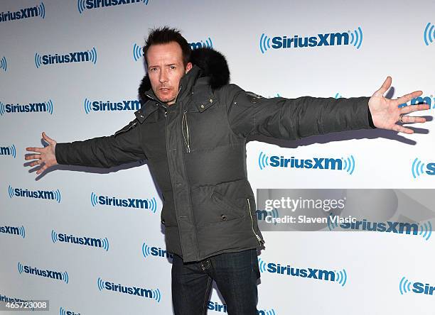 Musician Scott Weiland visits SiriusXM Studios on March 9, 2015 in New York City.