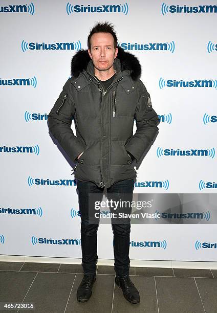 Musician Scott Weiland visits SiriusXM Studios on March 9, 2015 in New York City.