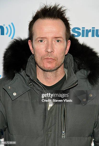 Musician Scott Weiland visits SiriusXM Studios on March 9, 2015 in New York City.