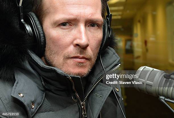 Musician Scott Weiland visits "Lithium" at SiriusXM Studios on March 9, 2015 in New York City.