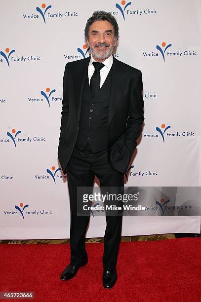 Writer Chuck Lorre attends Venice Family Clinic's Silver Circle Gala at Regent Beverly Wilshire Hotel on March 9, 2015 in Beverly Hills, California.