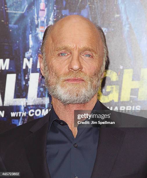 Actor Ed Harris attends the "Run All Night" New York premiere at AMC Lincoln Square Theater on March 9, 2015 in New York City.