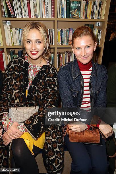 Elisabeth von Thurn und Taxis and Elisabeth von Guttman attend the Sonia Rykiel show as part of the Paris Fashion Week Womenswear Fall/Winter...