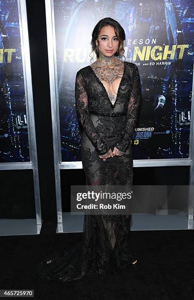 Cleo Wattenstrom attends "Run All Night" New York premiere at AMC Lincoln Square Theater on March 9, 2015 in New York City.