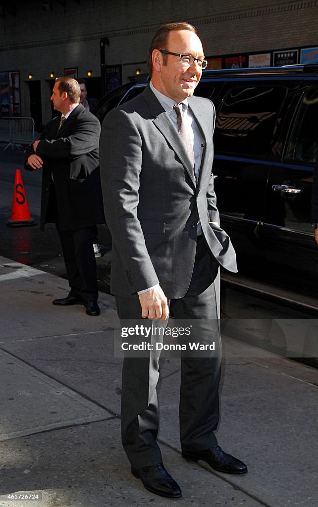 Celebrities Visit "Late Show With David Letterman" - March 9, 2015