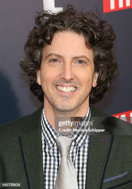 Writer, producer and director Mark Schwahn attends "The Royals" New York Series Premiere at The Standard Highline on March 9, 2015 in New York City.