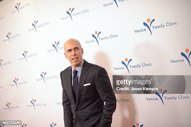 Jeffrey Katzenberg attends Venice Family Clinic's 33rd Annual Silver Circle Gala at the Beverly Wilshire Four Seasons Hotel on March 9, 2015 in...