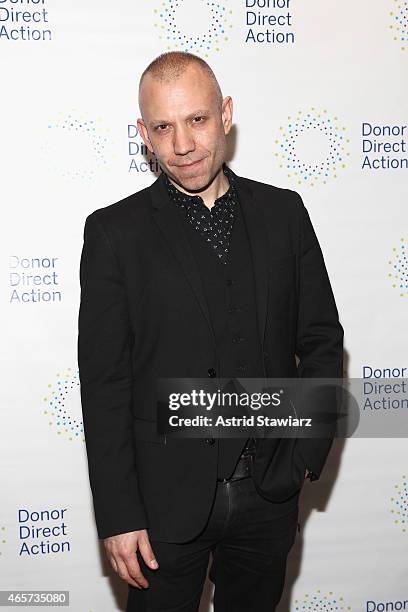 Musician, singer-songwriter, music producer, and record label owner Blake Morgan attends the launch party of Donor Direct Action at Ford Foundation...
