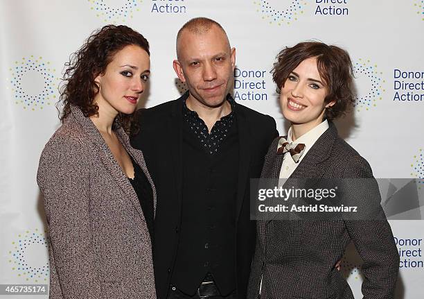 Melissa Giges, Blake Morgan and Janita attend the launch party of Donor Direct Action at Ford Foundation on March 9, 2015 in New York City.