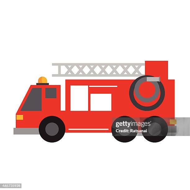 fire truck icon - fire engine stock illustrations