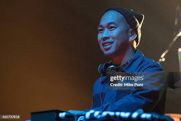 Virman of Far East Movement performs at the Cherrytree Records 10th Anniversary at Webster Hall on March 9, 2015 in New York City.