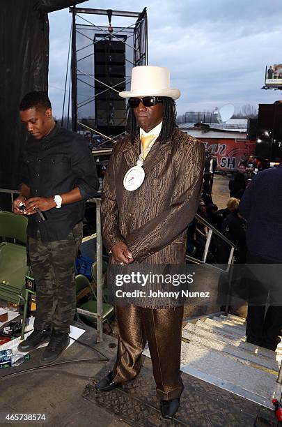 Flavor Flav and Jon Marc Sandifer attend the Centric Celebrates Selma event on March 8 in Selma, Alabama.