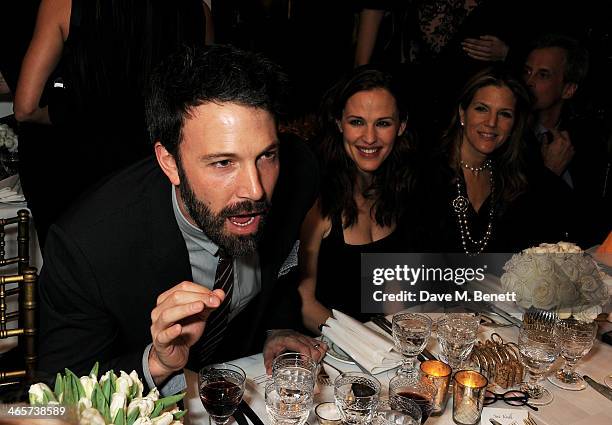 Ben Affleck and Jennifer Garner attend the Charles Finch and Chanel Pre-BAFTA cocktail party and dinner at Annabel's on February 8, 2013 in London,...