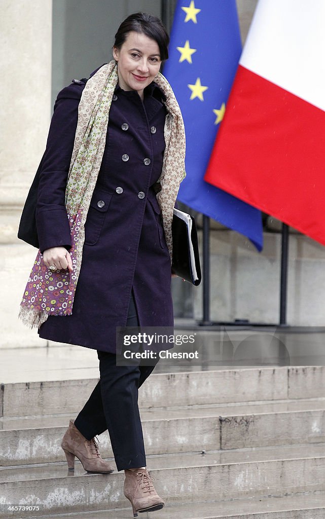 'Conseil Des Ministres' At Elysee Palace