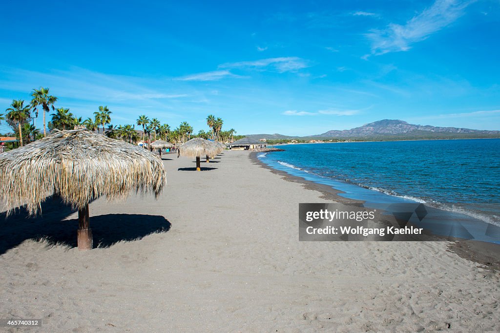 One of the beaches of the town of Loreto, Sea of Cortez,...