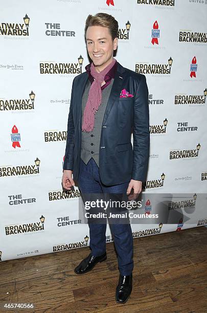 Actor Brian Charles Rooney attends the 10th Anniversary of Broadway Backwards at John's on March 9, 2015 in New York City.