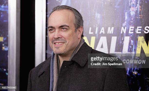 Actor David Zayas attends the "Run All Night" New York premiere at AMC Lincoln Square Theater on March 9, 2015 in New York City.