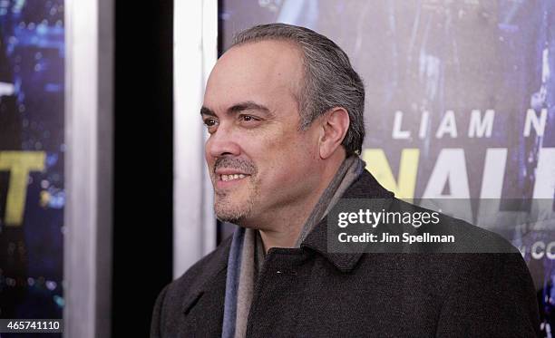 Actor David Zayas attends the "Run All Night" New York premiere at AMC Lincoln Square Theater on March 9, 2015 in New York City.