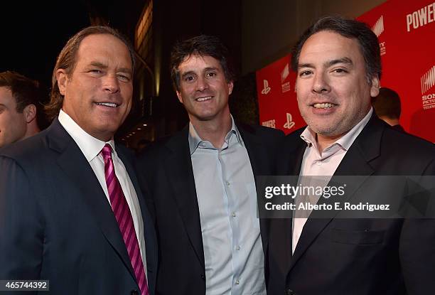 Steve Mosko, President, Sony Pictures Television, from left, Jamie Erlicht, President, U.S. Programming and Production, Sony Pictures Television, and...