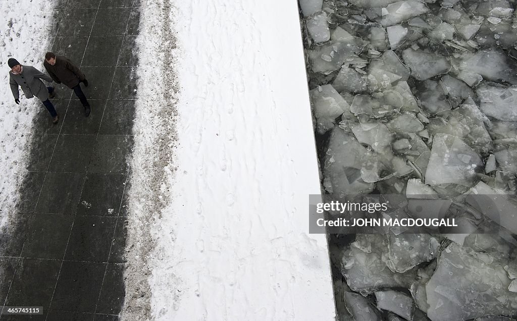 GERMANY-WEATHER-ICE