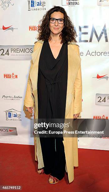 Elvira Minguez attends the 'Union de Actores' Awards on March 9, 2015 in Madrid, Spain.