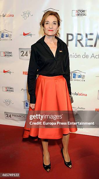 Consuelo Trujillo attends the 'Union de Actores' Awards on March 9, 2015 in Madrid, Spain.