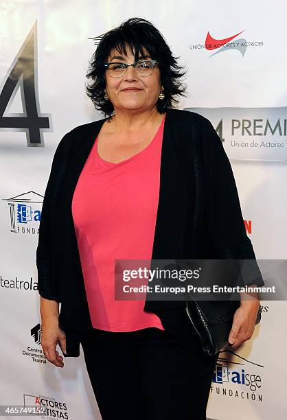 Mercedes Leon attends the 'Union de Actores' Awards on March 9, 2015 in Madrid, Spain.