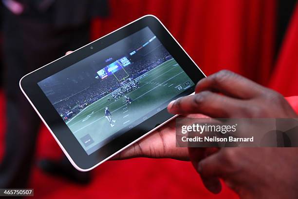 General view of atmosphere at the Verizon Power House First Look With NFL Stars Muhammad Wilkerson And Hakeem Nicks at Bryant Park on January 29,...