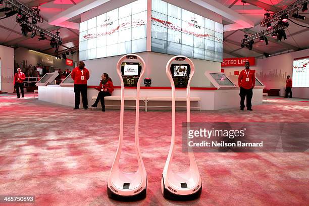 General view of atmosphere at the Verizon Power House First Look With NFL Stars Muhammad Wilkerson And Hakeem Nicks at Bryant Park on January 29,...